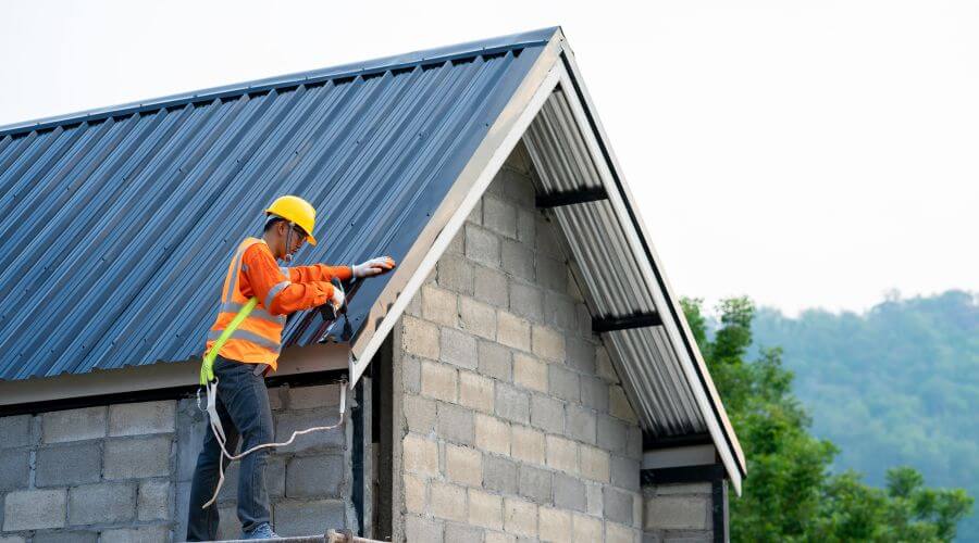 Professional metal roof installation in Preston, GA
